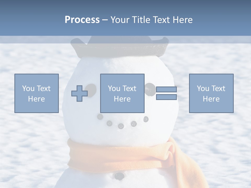 Blue Smiling Card PowerPoint Template