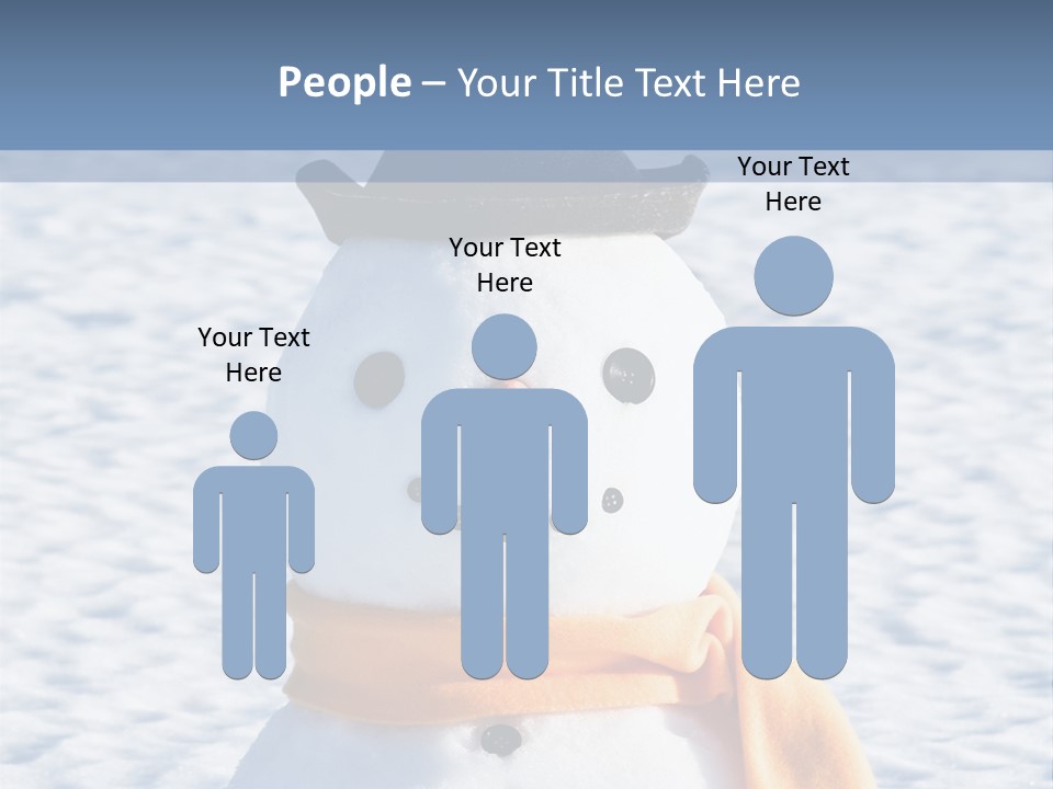 Blue Smiling Card PowerPoint Template