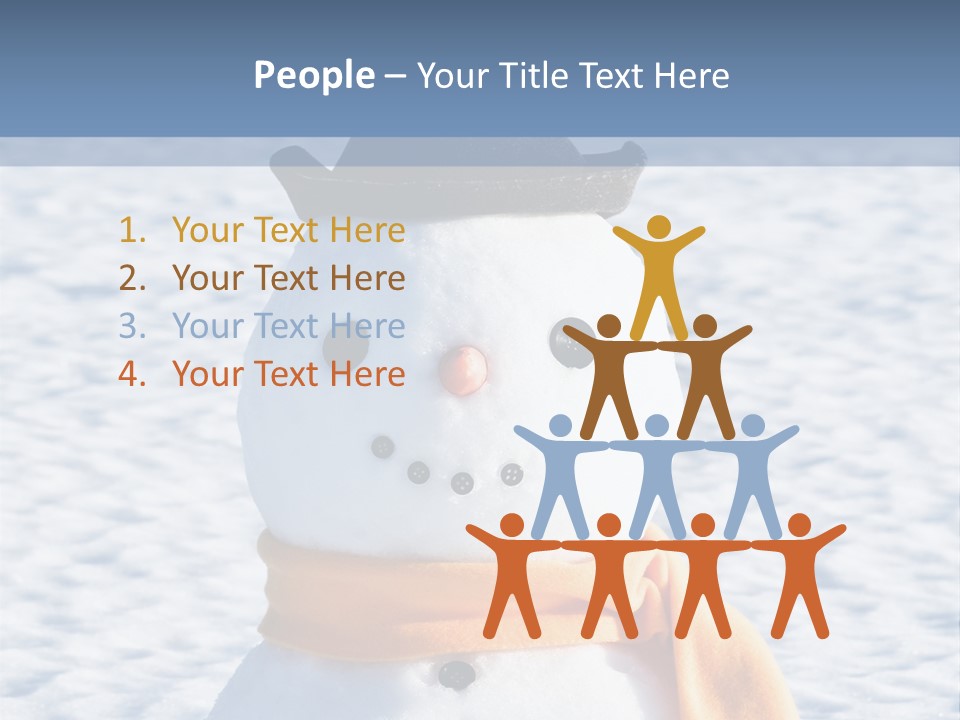 Blue Smiling Card PowerPoint Template