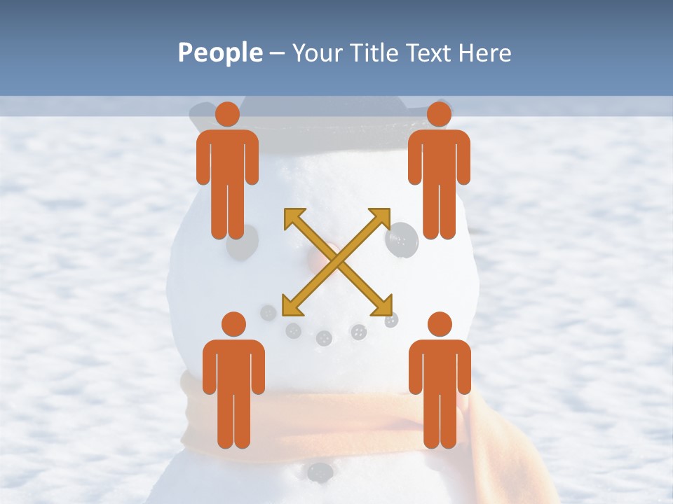 Blue Smiling Card PowerPoint Template