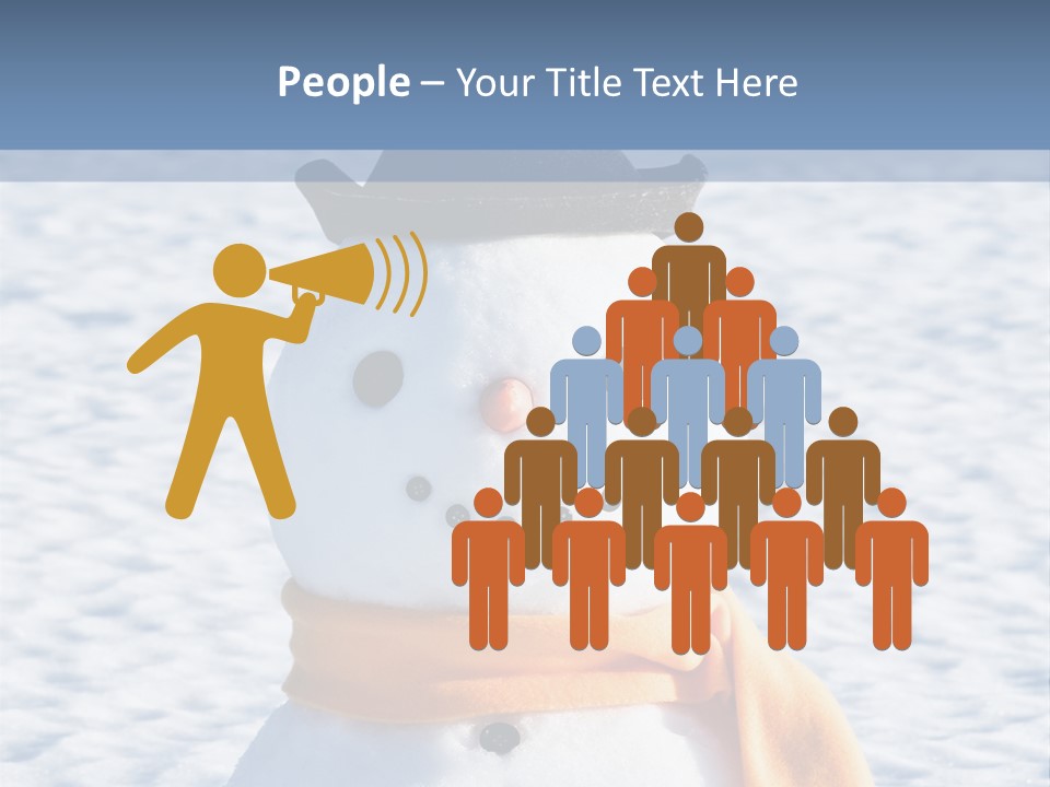 Blue Smiling Card PowerPoint Template