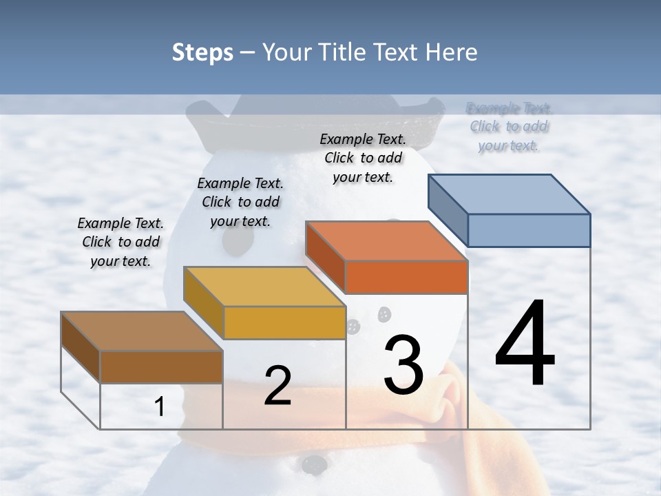 Blue Smiling Card PowerPoint Template