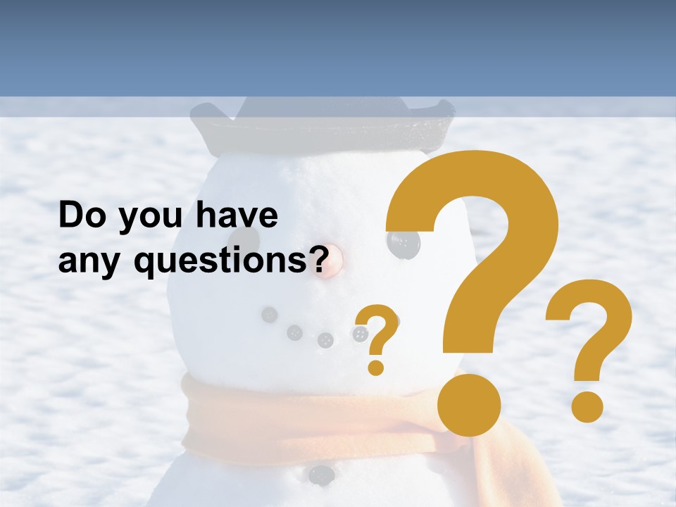 Blue Smiling Card PowerPoint Template