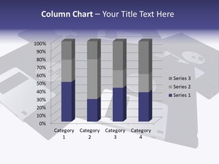 Square Record Computer PowerPoint Template