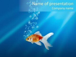 White Advertising Jump PowerPoint Template