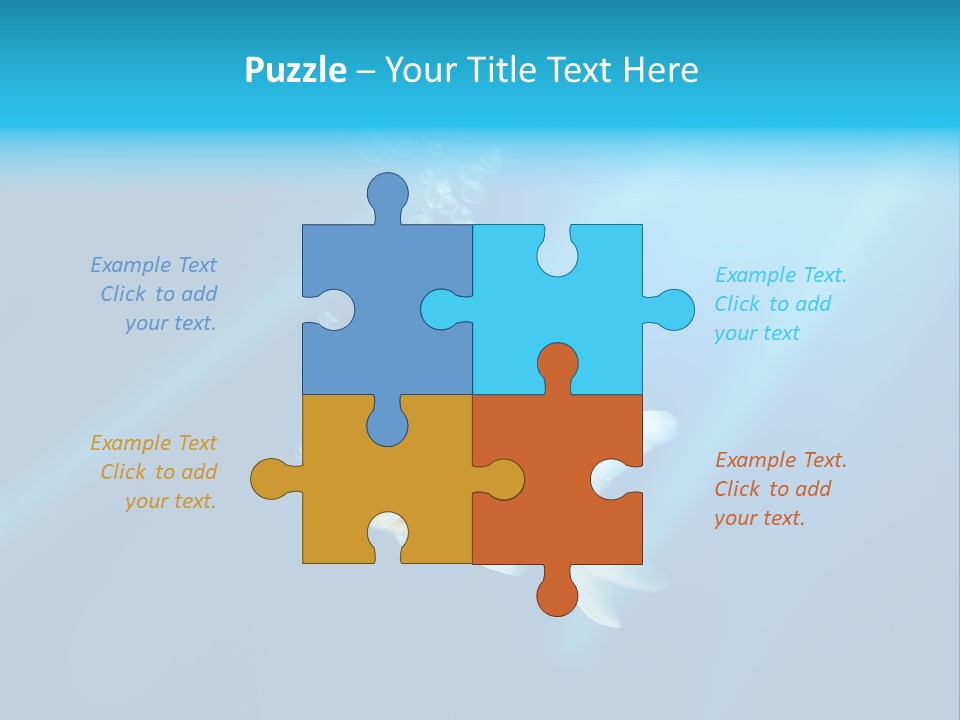 White Advertising Jump PowerPoint Template