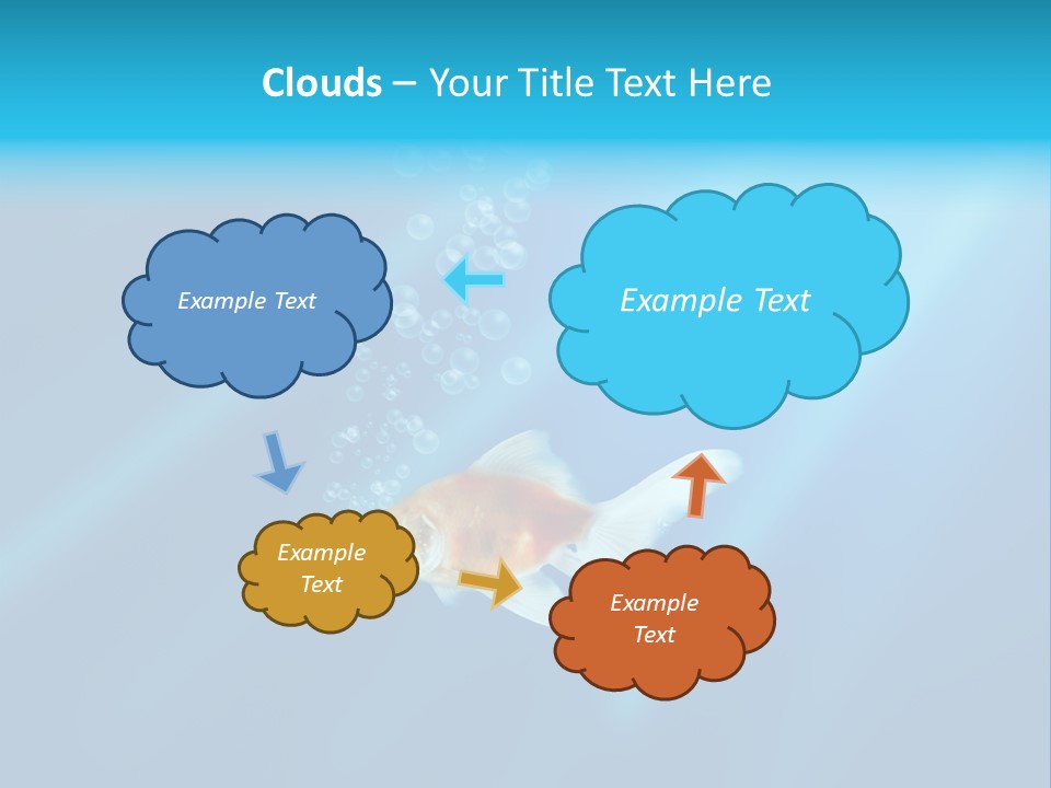 White Advertising Jump PowerPoint Template