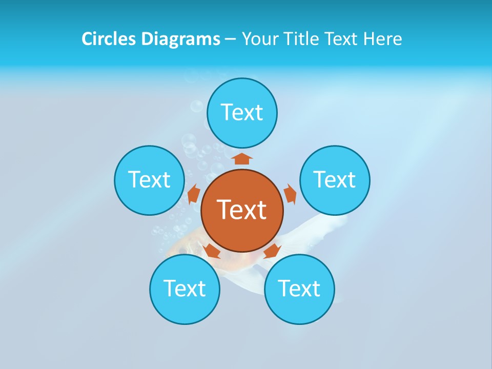 White Advertising Jump PowerPoint Template