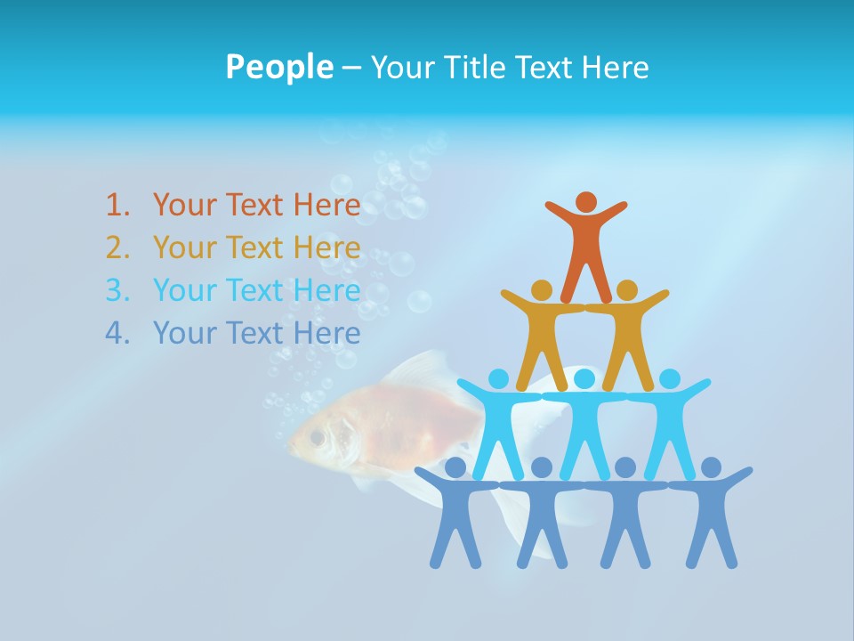 White Advertising Jump PowerPoint Template