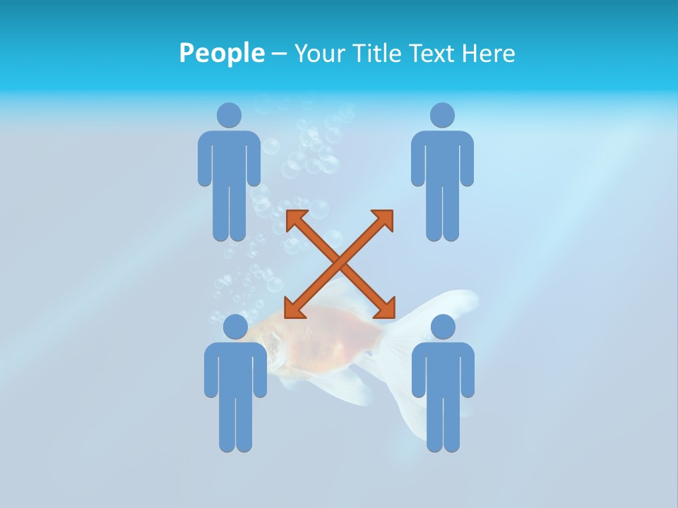 White Advertising Jump PowerPoint Template