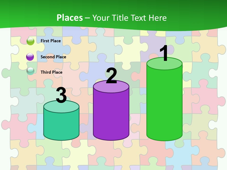 A Colorful Puzzle Piece Powerpoint Presentation PowerPoint Template