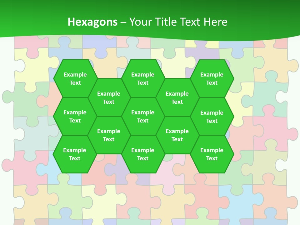 A Colorful Puzzle Piece Powerpoint Presentation PowerPoint Template