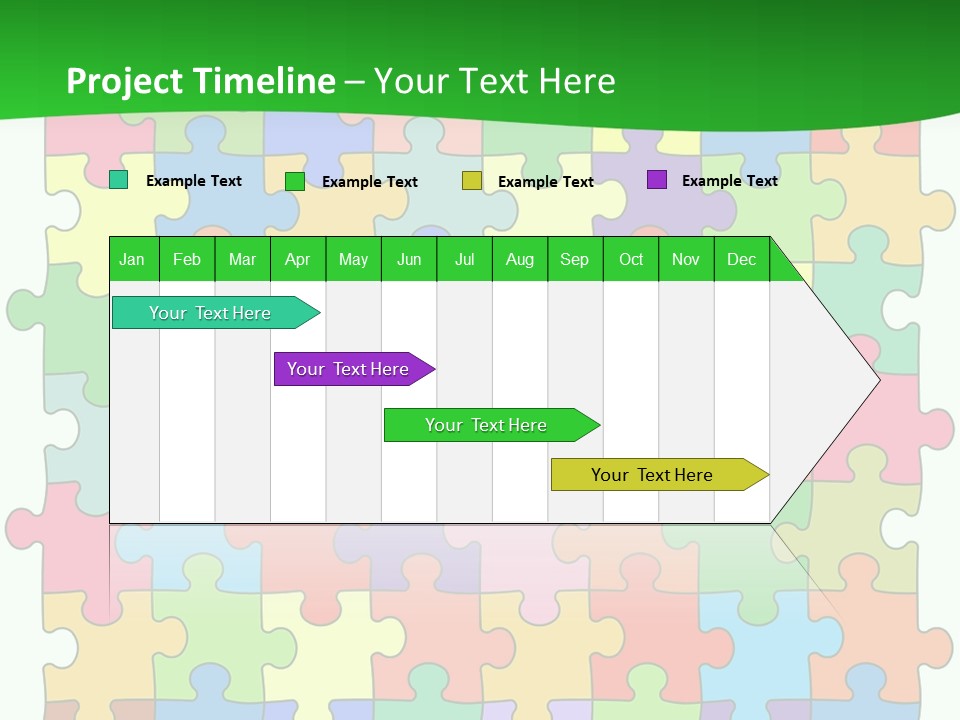 A Colorful Puzzle Piece Powerpoint Presentation PowerPoint Template