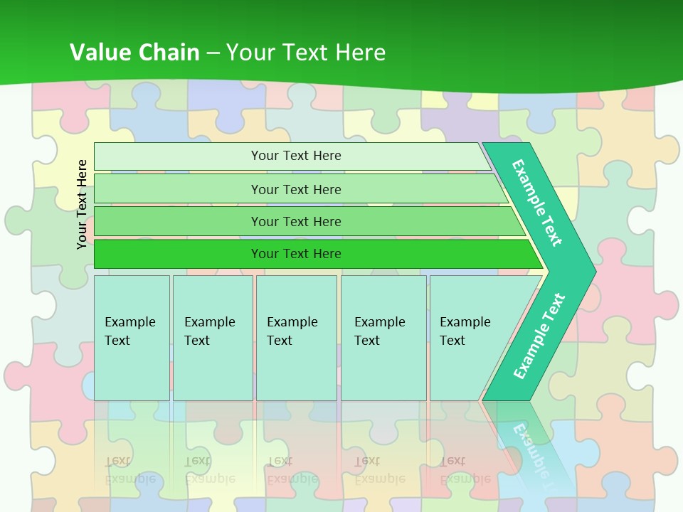 A Colorful Puzzle Piece Powerpoint Presentation PowerPoint Template