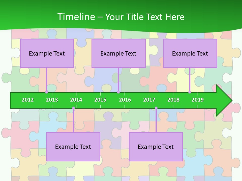 A Colorful Puzzle Piece Powerpoint Presentation PowerPoint Template
