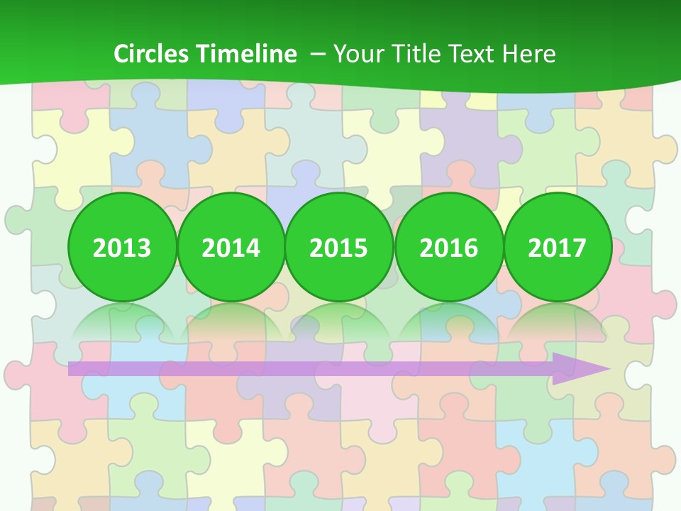 A Colorful Puzzle Piece Powerpoint Presentation PowerPoint Template