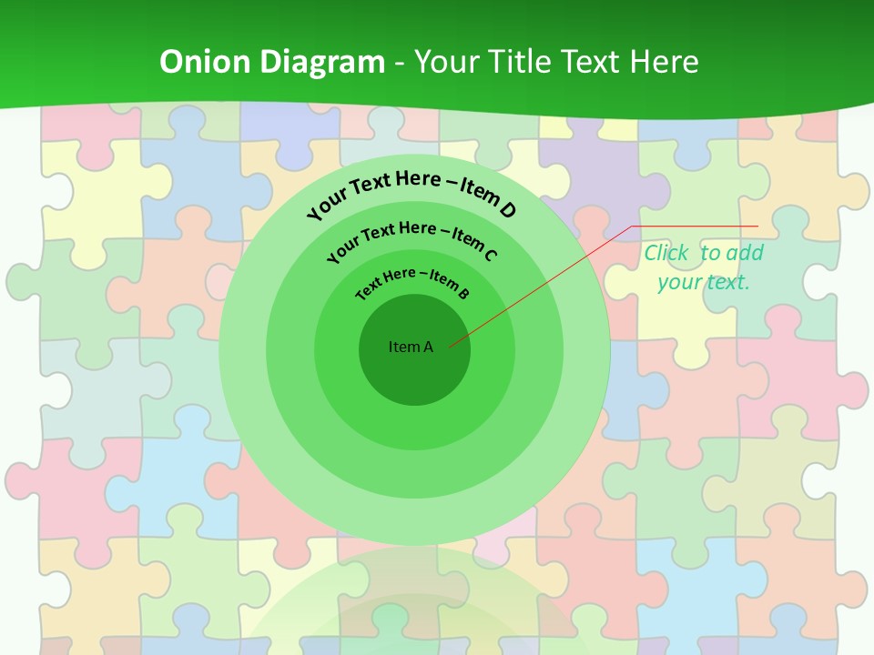 A Colorful Puzzle Piece Powerpoint Presentation PowerPoint Template