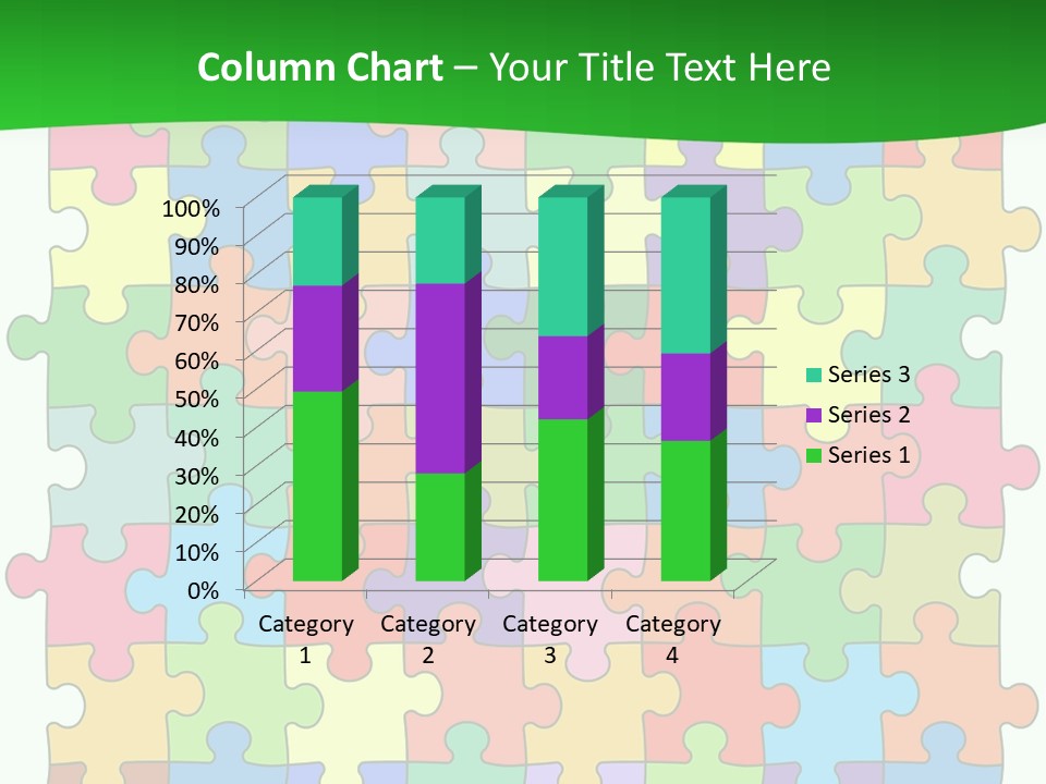 A Colorful Puzzle Piece Powerpoint Presentation PowerPoint Template
