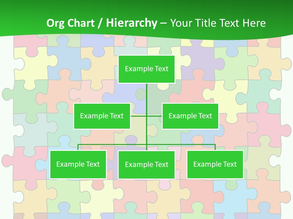 A Colorful Puzzle Piece Powerpoint Presentation PowerPoint Template