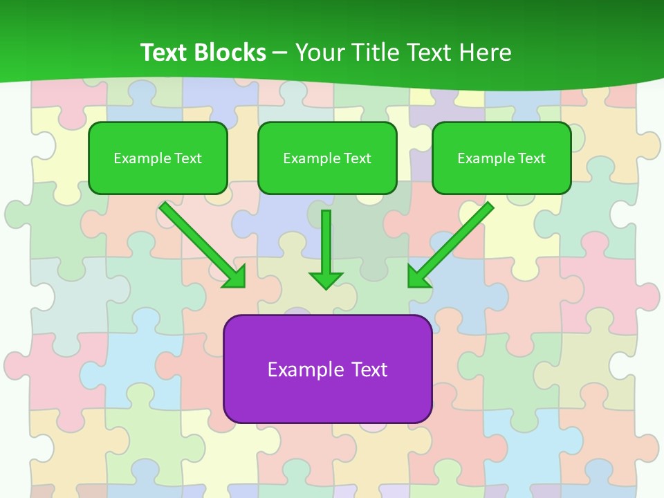 A Colorful Puzzle Piece Powerpoint Presentation PowerPoint Template