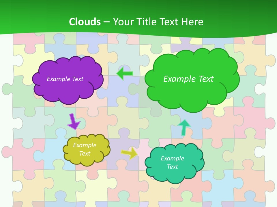 A Colorful Puzzle Piece Powerpoint Presentation PowerPoint Template