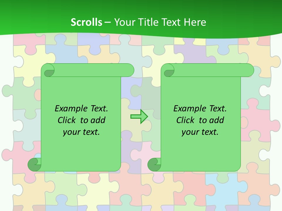 A Colorful Puzzle Piece Powerpoint Presentation PowerPoint Template