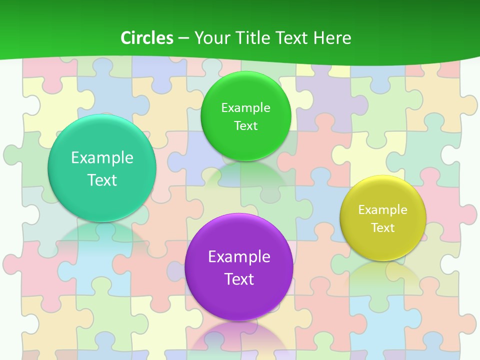 A Colorful Puzzle Piece Powerpoint Presentation PowerPoint Template