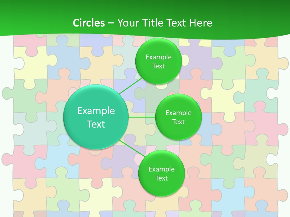 A Colorful Puzzle Piece Powerpoint Presentation PowerPoint Template