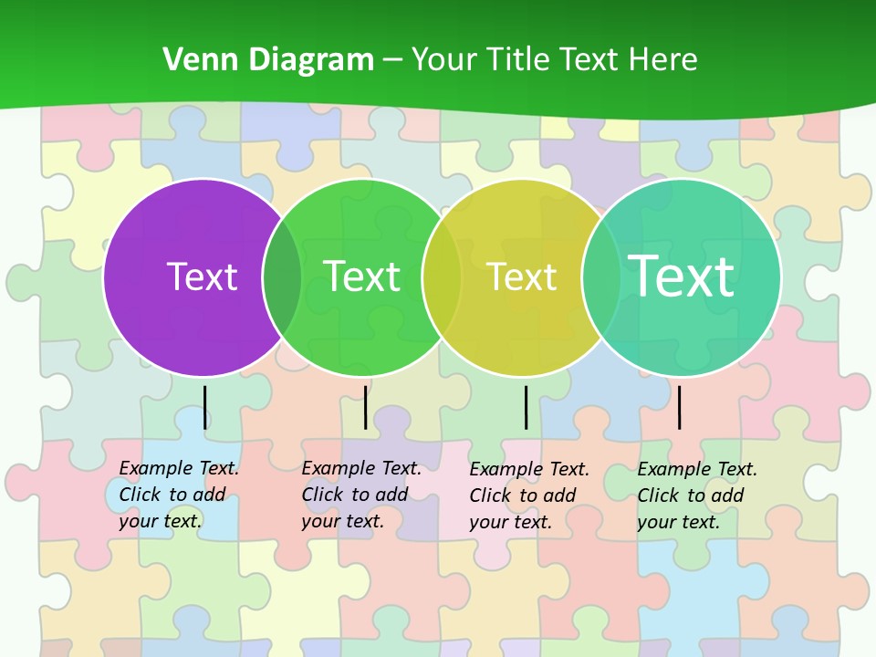A Colorful Puzzle Piece Powerpoint Presentation PowerPoint Template