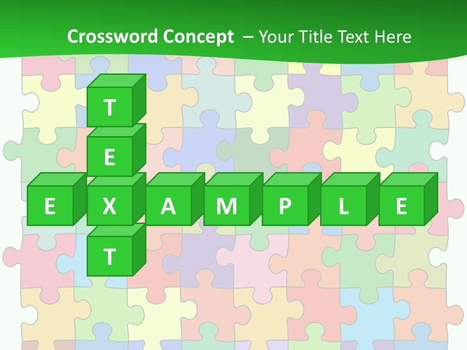 A Colorful Puzzle Piece Powerpoint Presentation PowerPoint Template