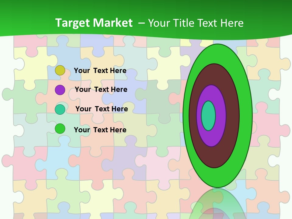 A Colorful Puzzle Piece Powerpoint Presentation PowerPoint Template