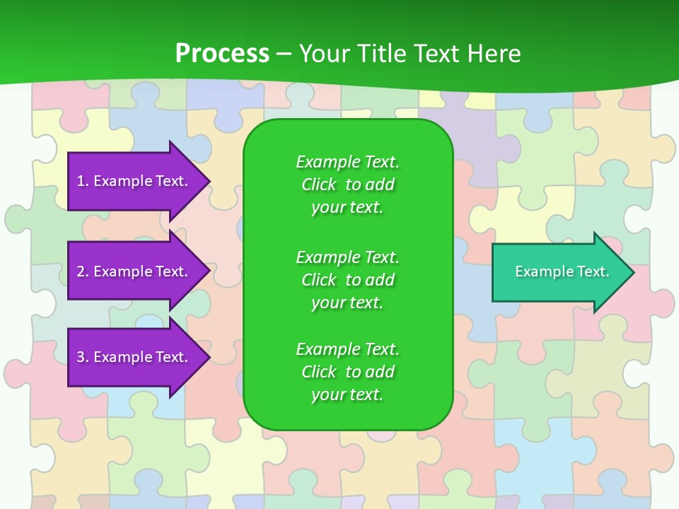 A Colorful Puzzle Piece Powerpoint Presentation PowerPoint Template