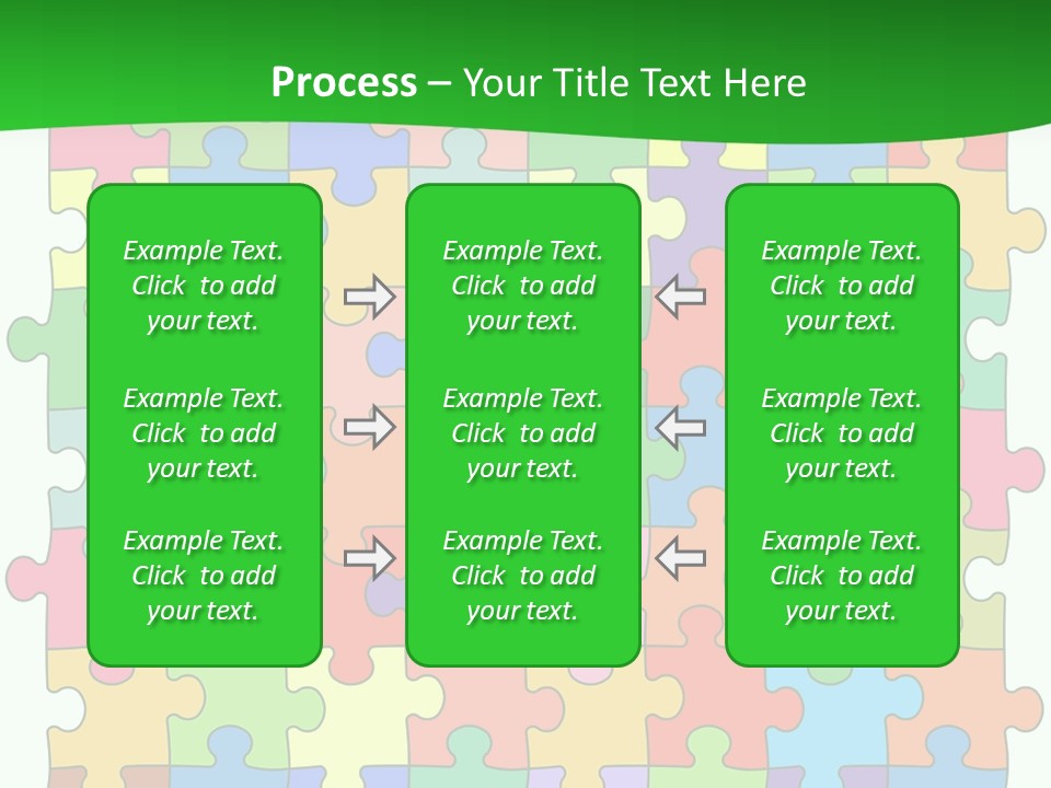 A Colorful Puzzle Piece Powerpoint Presentation PowerPoint Template