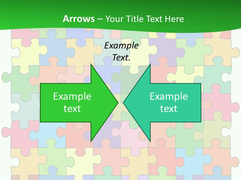 A Colorful Puzzle Piece Powerpoint Presentation PowerPoint Template