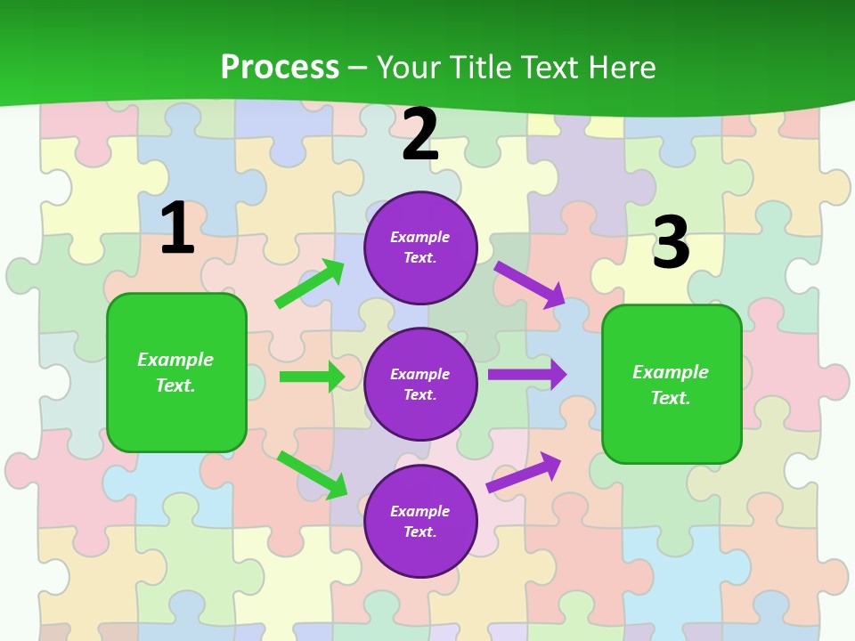 A Colorful Puzzle Piece Powerpoint Presentation PowerPoint Template