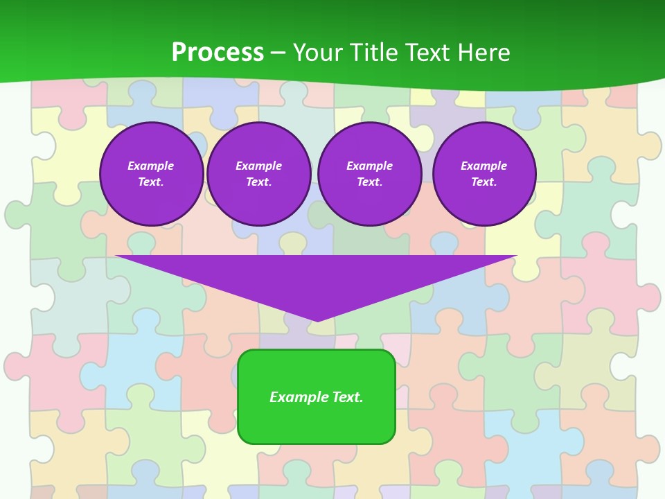 A Colorful Puzzle Piece Powerpoint Presentation PowerPoint Template