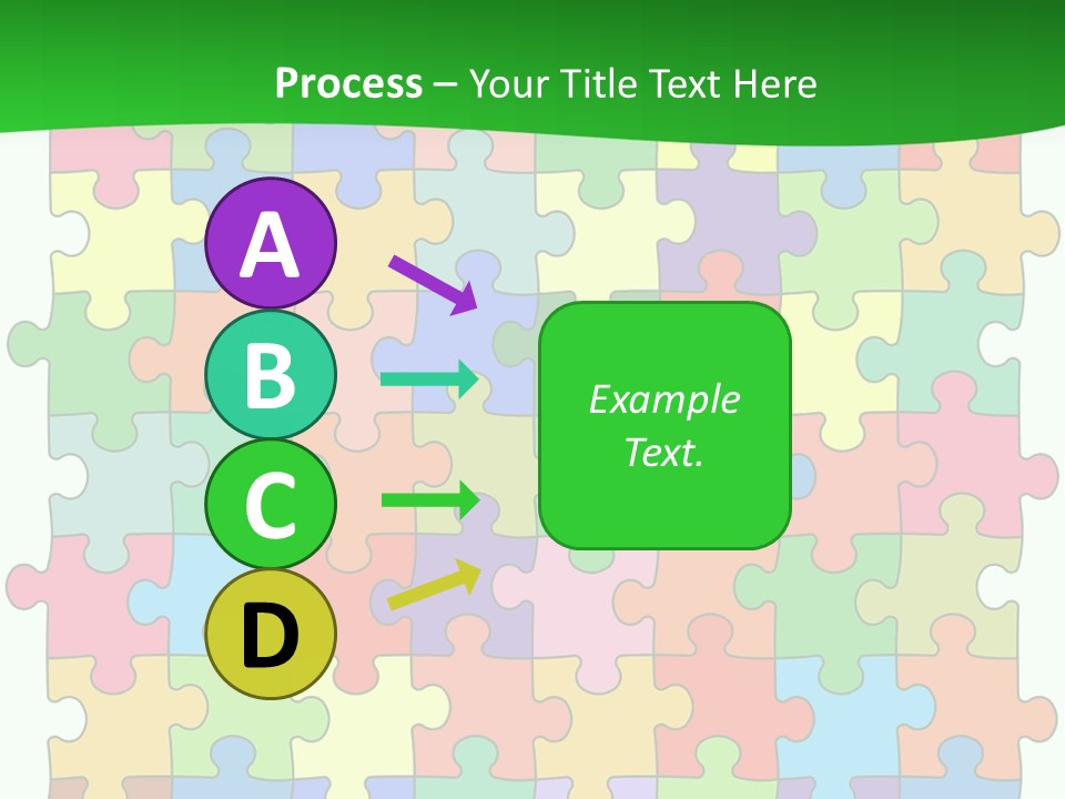 A Colorful Puzzle Piece Powerpoint Presentation PowerPoint Template