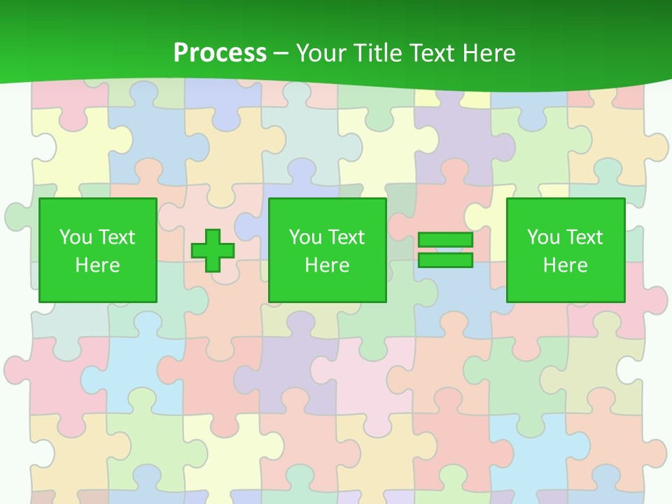 A Colorful Puzzle Piece Powerpoint Presentation PowerPoint Template