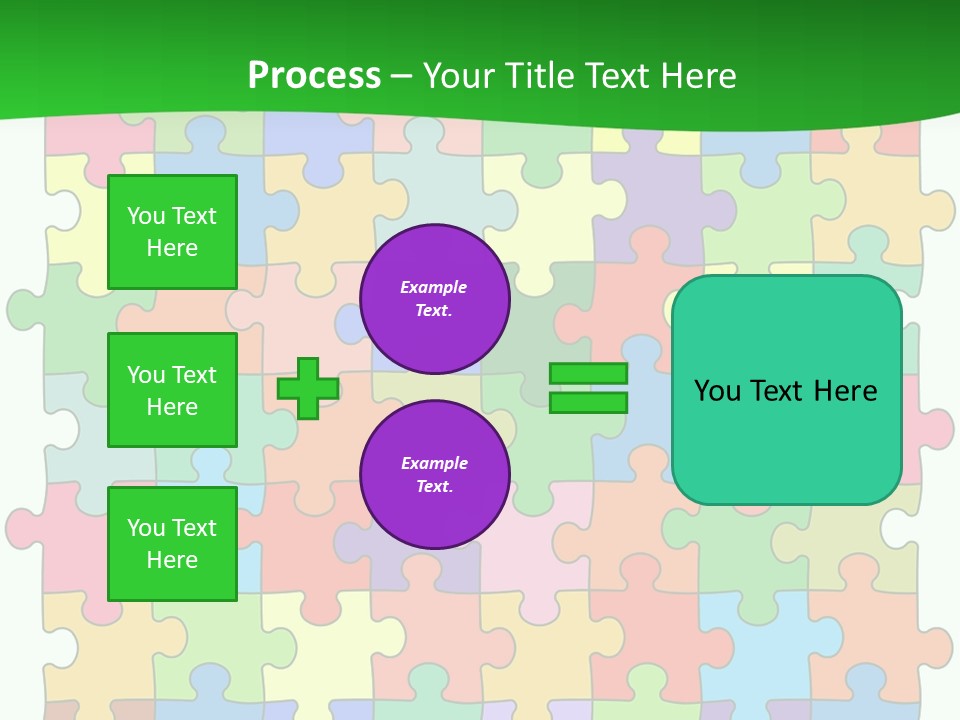 A Colorful Puzzle Piece Powerpoint Presentation PowerPoint Template