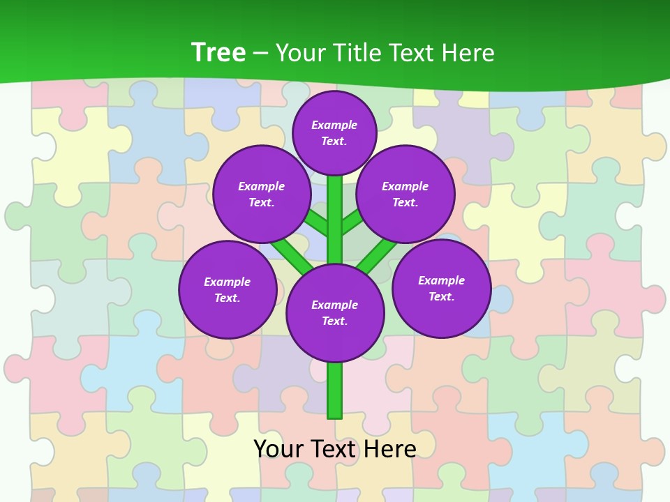 A Colorful Puzzle Piece Powerpoint Presentation PowerPoint Template