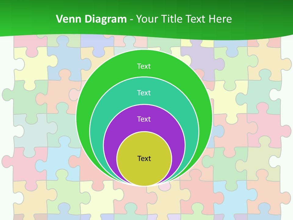 A Colorful Puzzle Piece Powerpoint Presentation PowerPoint Template