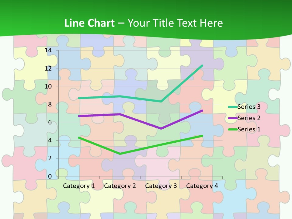 A Colorful Puzzle Piece Powerpoint Presentation PowerPoint Template