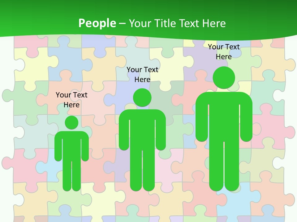 A Colorful Puzzle Piece Powerpoint Presentation PowerPoint Template