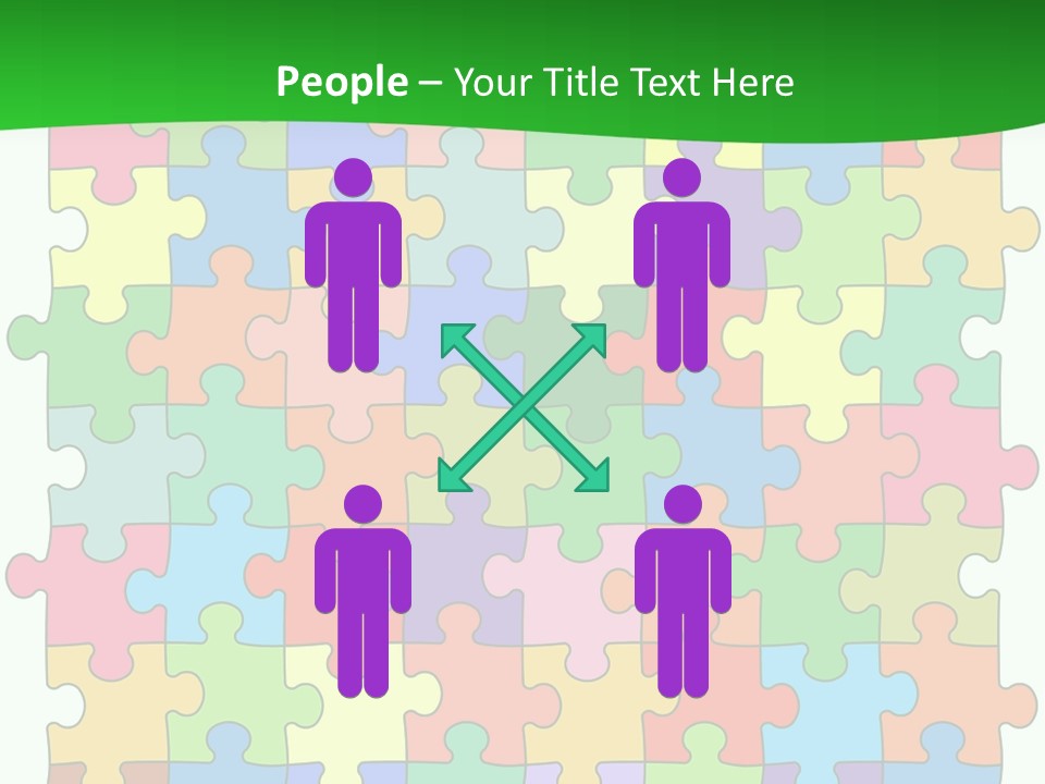 A Colorful Puzzle Piece Powerpoint Presentation PowerPoint Template