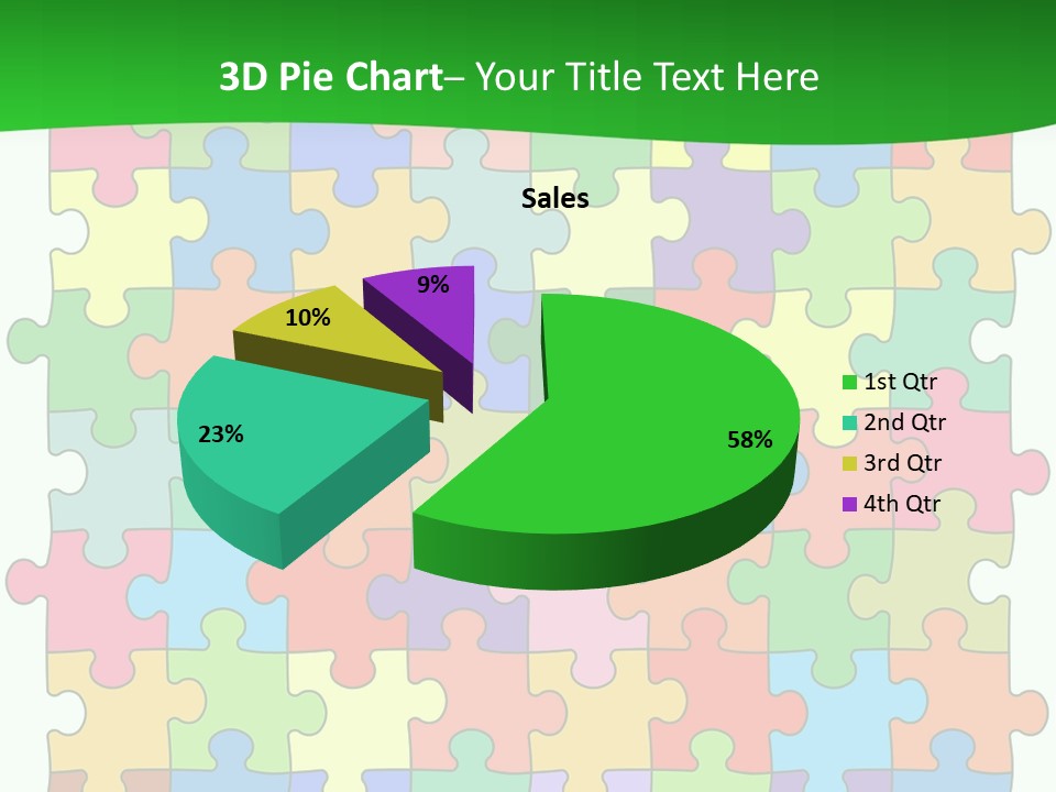 A Colorful Puzzle Piece Powerpoint Presentation PowerPoint Template
