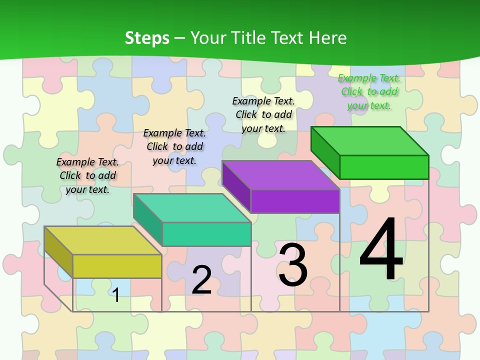 A Colorful Puzzle Piece Powerpoint Presentation PowerPoint Template