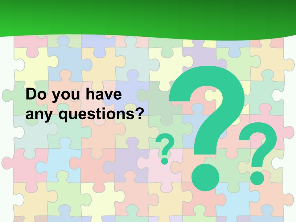 A Colorful Puzzle Piece Powerpoint Presentation PowerPoint Template