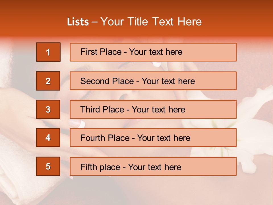 Head Beautiful Relaxation PowerPoint Template