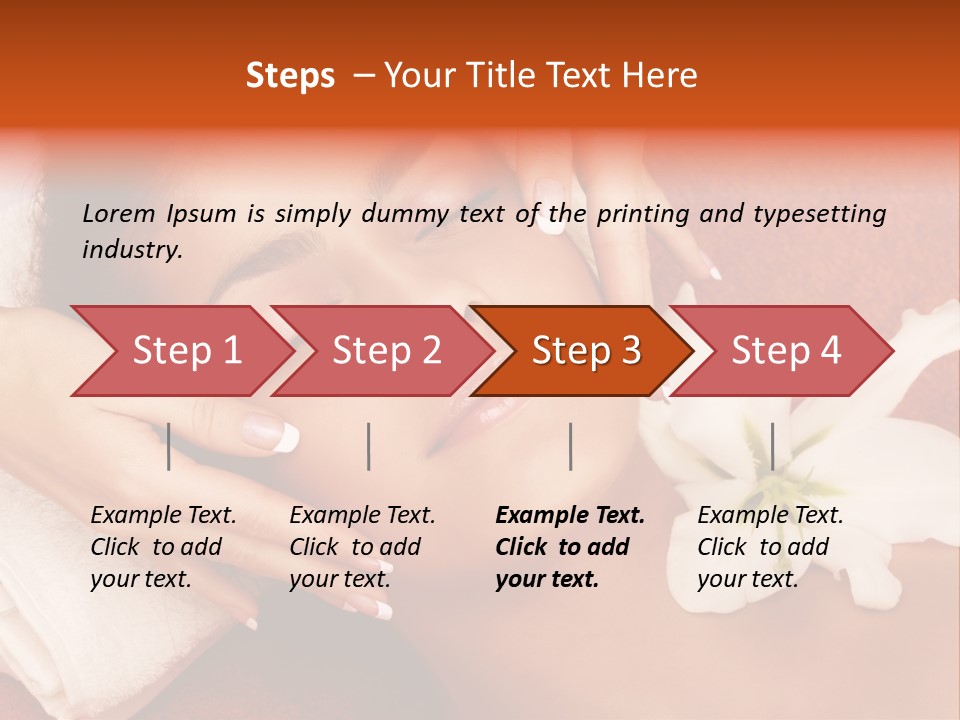 Head Beautiful Relaxation PowerPoint Template
