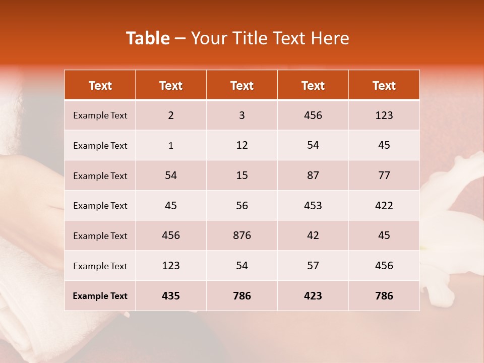 Head Beautiful Relaxation PowerPoint Template